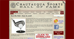 Desktop Screenshot of chautauquasportshalloffame.org