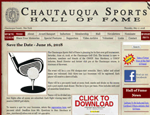 Tablet Screenshot of chautauquasportshalloffame.org